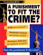 Cover of: A Punishment to Fit the Crime? (Viewpoints) by Alison Cooper