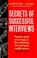 Cover of: Secrets of Successful Interviews