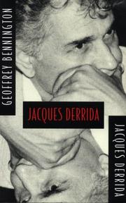 Cover of: Jacques Derrida by Jacques Derrida
