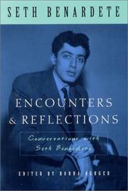 Cover of: Encounters & reflections: conversations with Seth Benardete : with Robert Berman, Ronna Burger, and Michael Davis