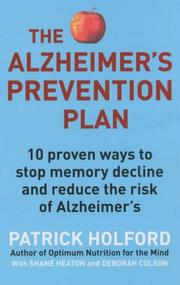 Cover of: The Alzheimer's Prevention Plan by Patrick Holford, Shane Heaton