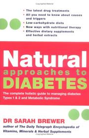 Cover of: Natural approaches to diabetes