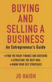 Buying and Selling a Business by Jo Haigh