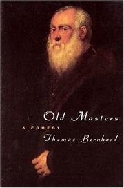 Cover of: Old masters by Thomas Bernhard