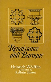 Cover of: Renaissance and Baroque
