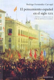 Cover of: El pensamiento español en el siglo XIX