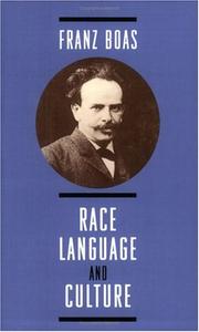 Cover of: Race, Language, and Culture by Franz Boas