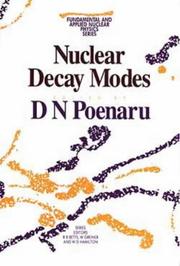 Cover of: Nuclear decay modes | 