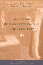 Cover of: Women and religion in medieval and Renaissance Italy