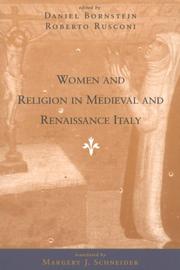 Women and religion in medieval and Renaissance Italy by Daniel Ethan Bornstein, Roberto Rusconi