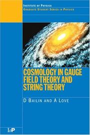 Cover of: Cosmology in gauge field theory and string theory