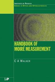 Cover of: Handbook of Moiré measurement by edited by C.A. Walker.