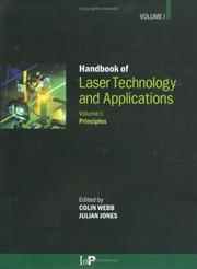 Cover of: Handbook of Laser Technology and Applications (Three- Volume Set)