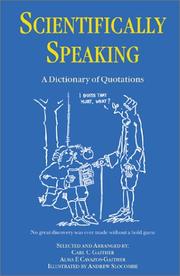 Cover of: Scientifically Speaking | C.C. Gaither