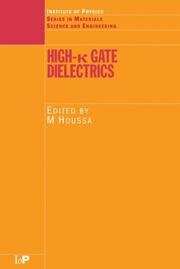Cover of: High k Gate Dielectrics (Materials Science and Engineering)