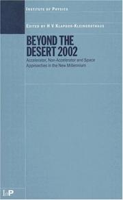Cover of: Beyond the desert 2002 | Beyond the Desert 2002 (2002 Oulu, Finland)