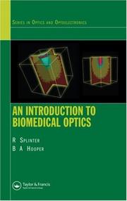 Cover of: An Introduction to Biomedical Optics (Optics and Optoelectronics)