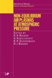 Cover of: Non-Equilibrium Air Plasmas at Atmospheric Pressure (Series in Plasma Physics) (Plasma Physics)