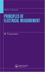 Cover of: Principles of electrical measurement