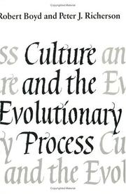Cover of: Culture and the Evolutionary Process