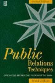 Cover of: Public relations techniques by Frank William Jefkins