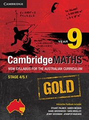 Cover of: Cambridge Maths Gold NSW Syllabus for the Australian Curriculum, Stage 4/5.1 - Year 9 by Stuart Palmer, David Greenwood, Sara Woolley, Jenny Goodman, Jennifer Vaughan