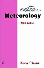 Cover of: Notes on Meterology (The Kemp and Young Series)