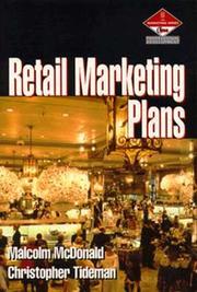 Cover of: Retail Marketing Plans by McDonald, Malcolm.