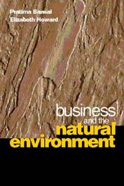 Cover of: Business and the natural environment