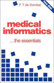 Cover of: Medical informatics by F. T. De Dombal