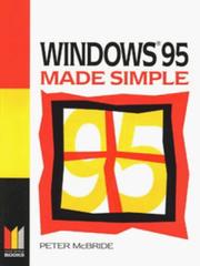 Cover of: Windows 95 Made Simple (Made Simple Computer) by McBride, P. K. McBride