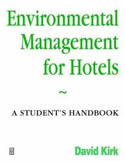 Cover of: Environmental Management for Hotels: A Student's Handbook