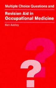 Cover of: MCQs and revision aid in occupational medicine