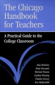 Cover of: The Chicago Handbook for Teachers by Alan Brinkley, Betty Dessants, Michael Flamm, Cynthia Fleming