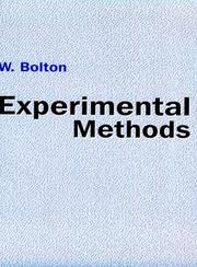 Cover of: Experimental methods by W. Bolton