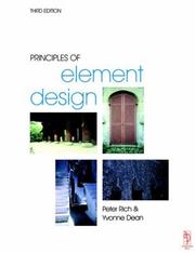 Cover of: Principles of element design by Peter Maurice Rich