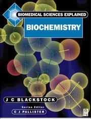 Cover of: Biochemstry by James C. Blackstock