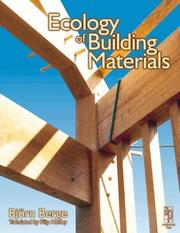 Cover of: The ecology of building materials