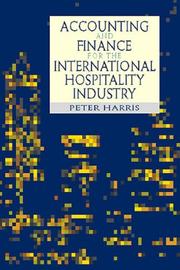 Cover of: Accounting and finance for the international hospitality industry by Peter J. Harris