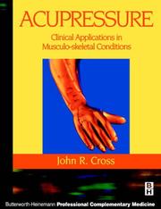 Cover of: Acupressure: Clinical Applications in Musculo-Skeletal Conditions