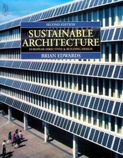 Cover of: Sustainable architecture: European directives and building design