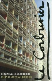 Cover of: Essential Le Corbusier: L'esprit nouveau articles