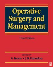 Cover of: Operative Surgery and Management