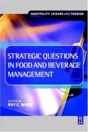 Cover of: Strategic questions in food and beverage management