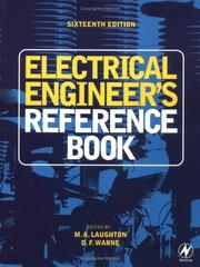 Electrical engineer's reference book by M. A. Laughton