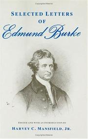 Cover of: Selected Letters of Edmund Burke