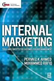 Cover of: Internal marketing: tools and concepts for customer-focused management