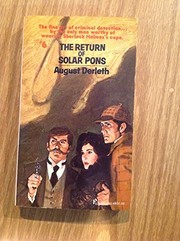 Cover of: The Return of Solar Pons by 
