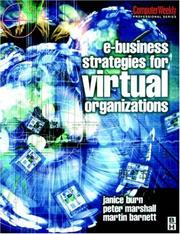 Cover of: e-Business strategies for virtual organizations | Janice Burn