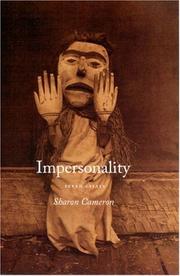 Cover of: Impersonality by Sharon Cameron